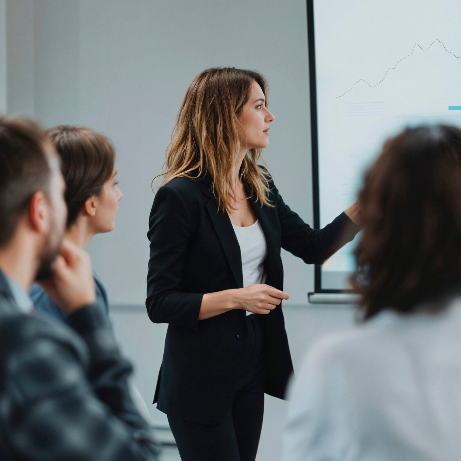 Una Mujer De Negocios Da Una Presentacion Edited Scaled